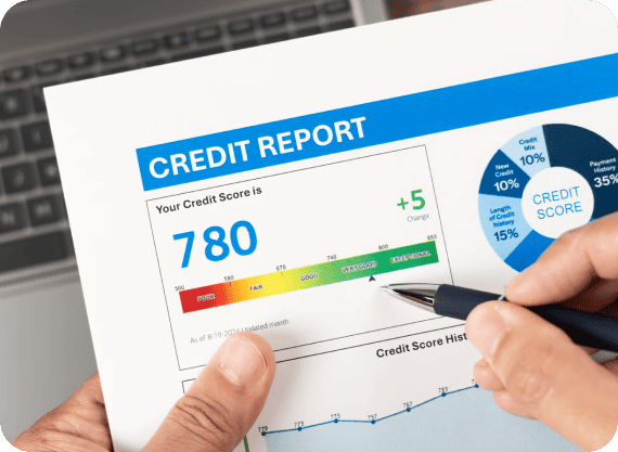 application with low credit scores icon